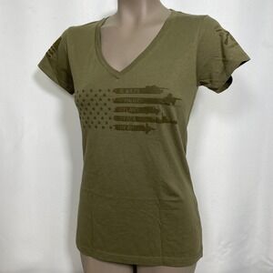 Grunt Style Always Forward Military Olive Green T-Shirt Women's MEDIUM